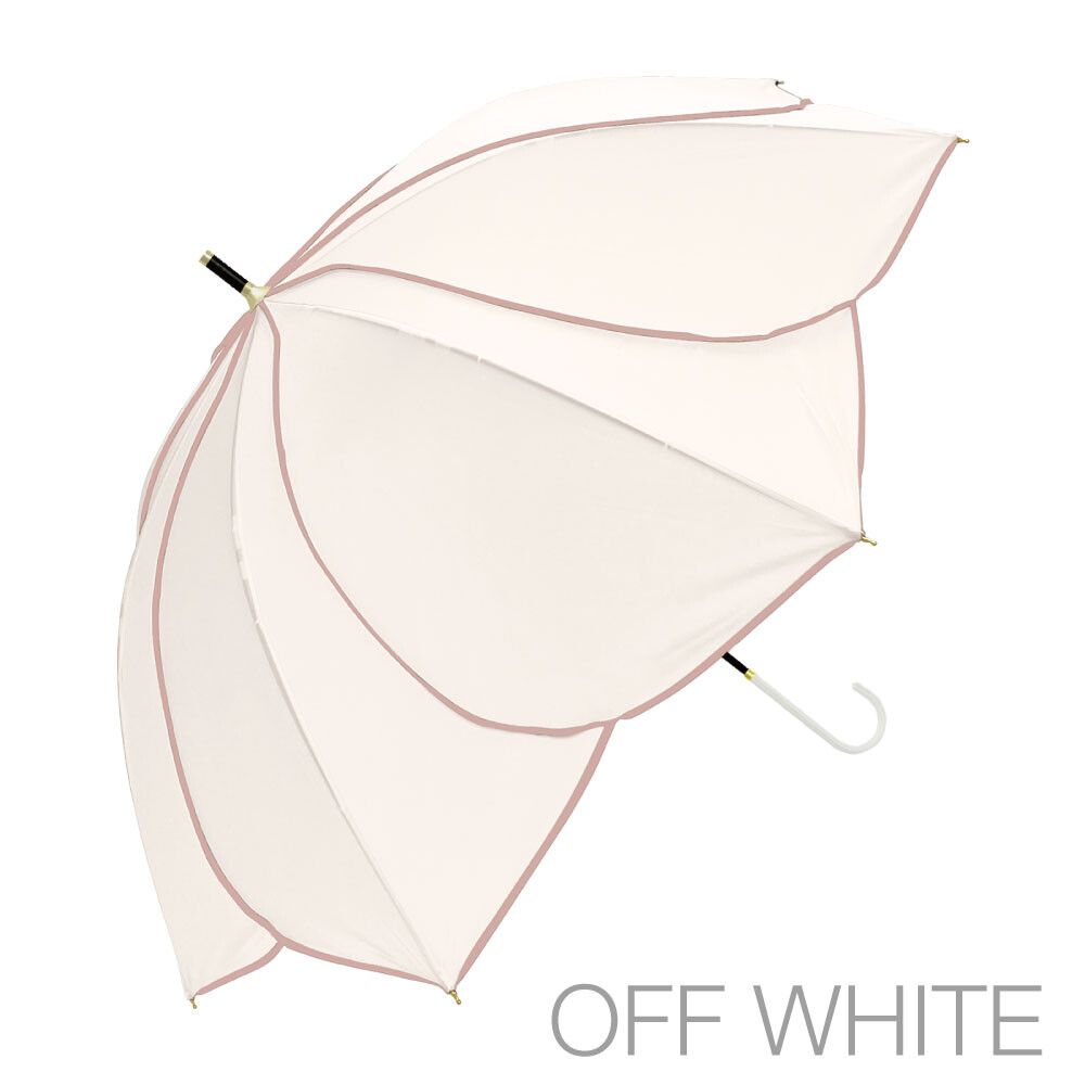 日本中谷 - 抗UV 100%遮光完美防曬直傘-優雅花瓣-春櫻粉 (傘骨50cm)