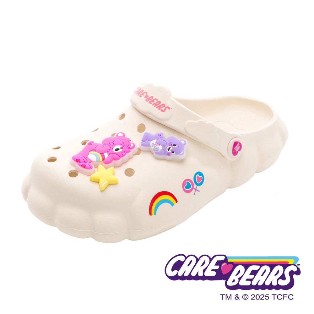彩虹熊 童鞋 雲朵洞洞鞋 CBKG59901-雲朵造型吸睛潮流，增厚鞋底Q彈好走-米-(大童段)