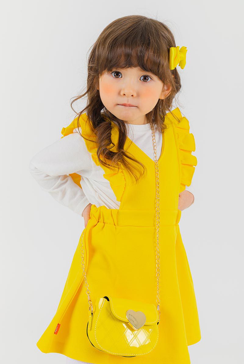 韓國 OZKIZ - (附包包)荷葉裝飾背心裙