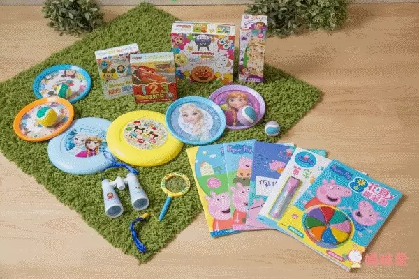 超人氣卡通人物☀迪士尼 / 佩佩豬 / 波力 / 麵包超人☛貼紙書、塗鴉本、拼圖、疊疊樂、飛盤✿多款室內室外好物！