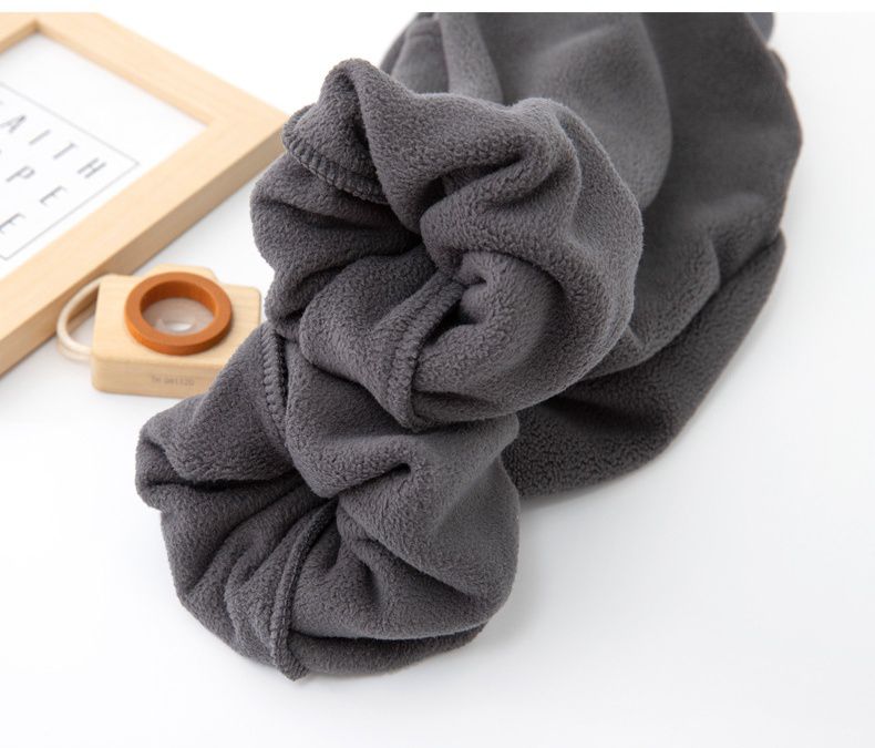 FANMOU - 加絨腰鬆緊暖暖束口休閒長褲-小標籤-灰藍色