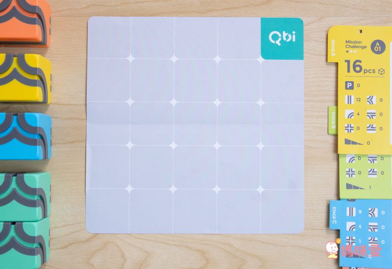 Qbi - 益智磁吸軌道玩具-成長探索系列-兒童同樂組-[獨家送]經典方塊4入擴充包(顏色隨機)