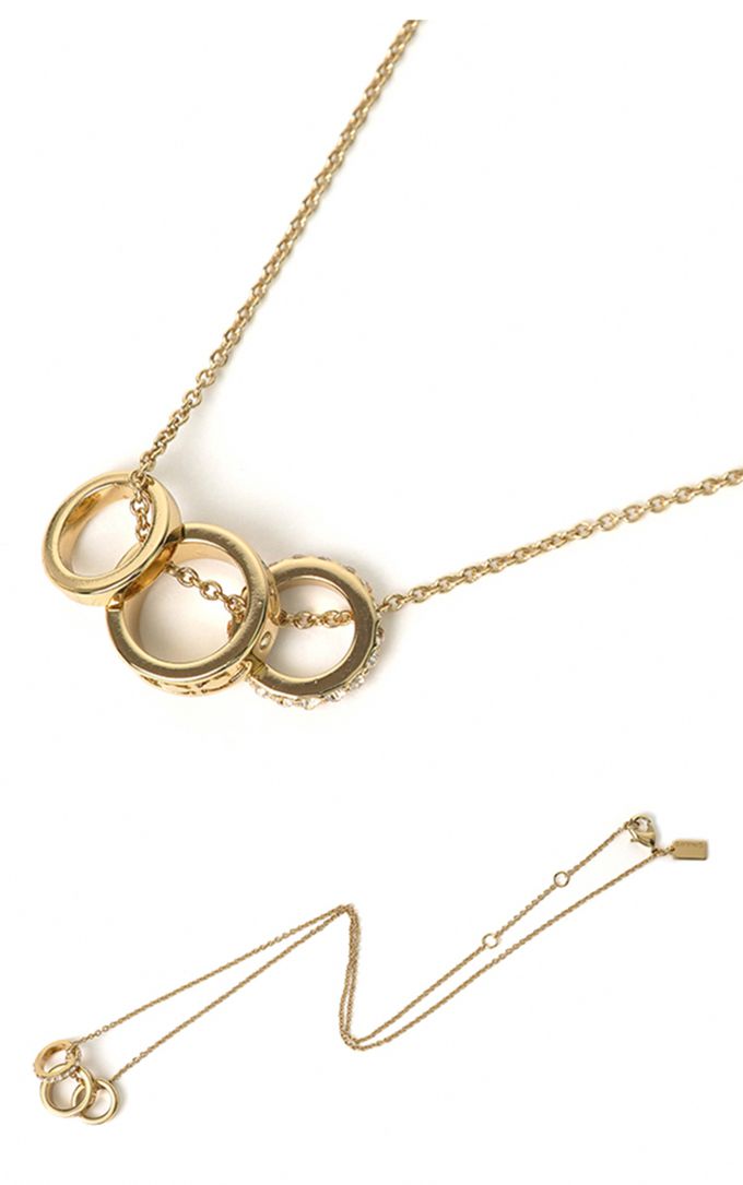 COACH - 三環項鍊 (金色)