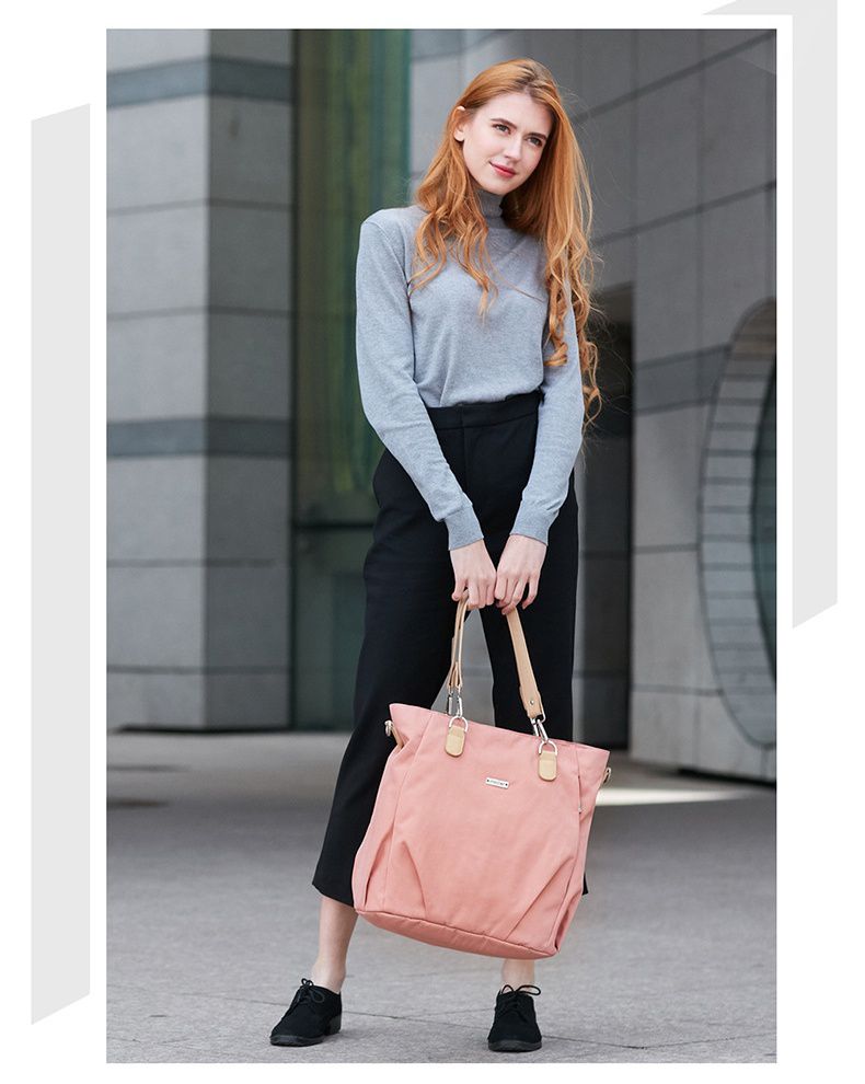 insular - 多功能防水肩背包/媽媽包-淺藍色 (36x19x38cm)