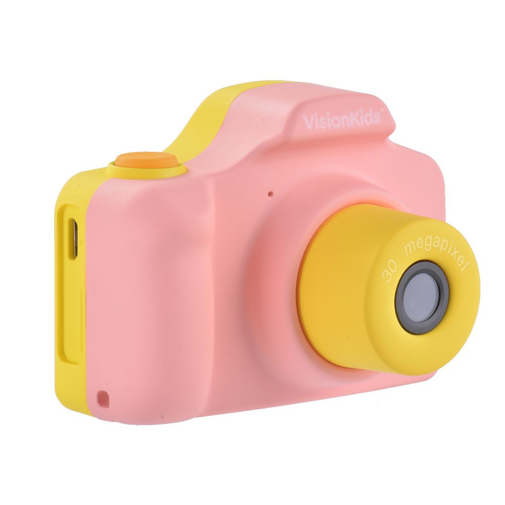 日本 VISIONKIDS - Happicamu Pro 3000萬像素兒童數位相機-粉色