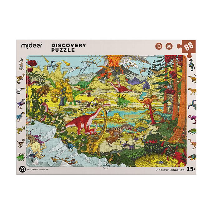 MiDeer - 世界百科探索拼圖-恐龍滅絕(88片)