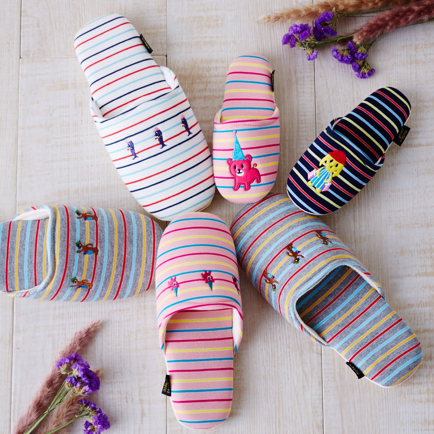 日本千趣會 - modern pets 親子款室內拖鞋-兒童-粉紅