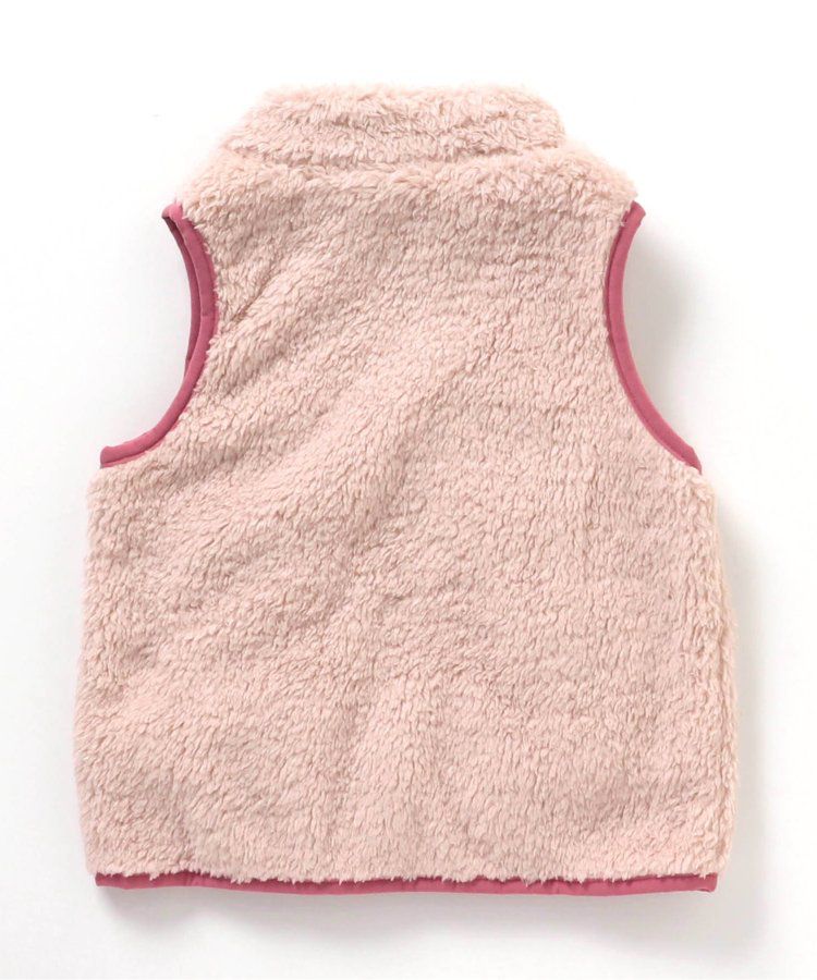 日本 BREEZE - 時尚絨毛花色搖粒絨背心-草綠