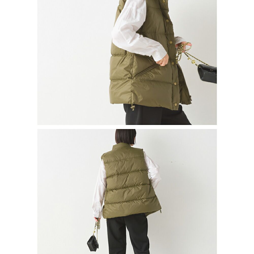 日本 OMNES - 90%羽絨輕量保暖背心-黑