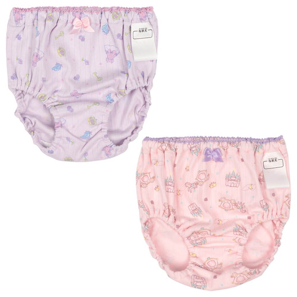內褲2件組-公主-紫色