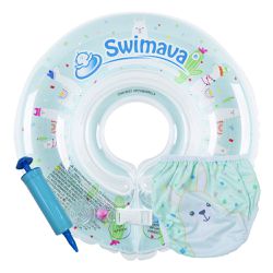 Swimava - G1+S1 脖圈/泳褲組-草泥馬-1-18個月，13kg以內/泳褲:8-14kg