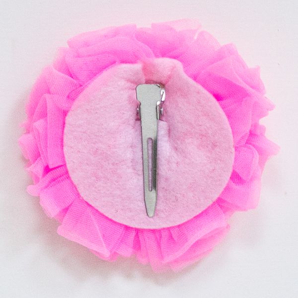 美國 Chic Baby Rose - 手工髮夾_玫瑰花款-熱情粉 (單一尺寸)