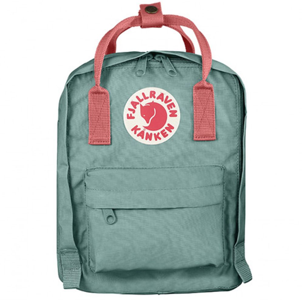FJALLRAVEN - Kanken Kids 孩童後背包-霜綠/桃粉紅 (20x13x29cm)