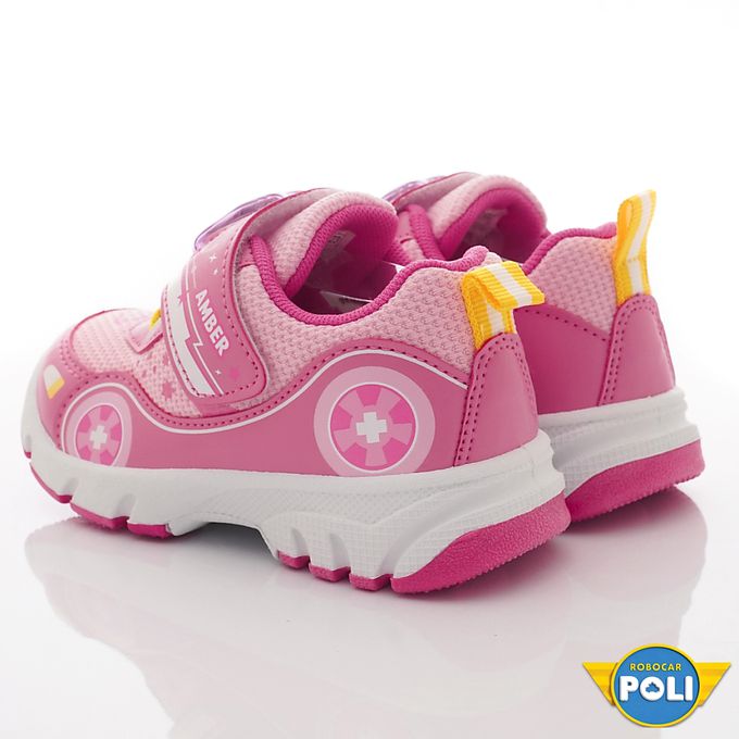 台灣製波力電燈運動童鞋(中小童段)-運動鞋-粉