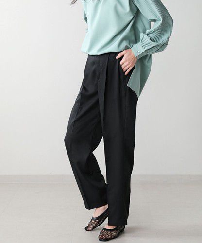 日本 Bou Jeloud - 俐落簡約美腿西裝褲-桃粉