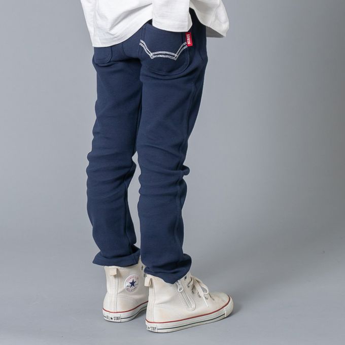 日本 Chil2 - EDWIN聯名 超彈性伸縮長褲-黑