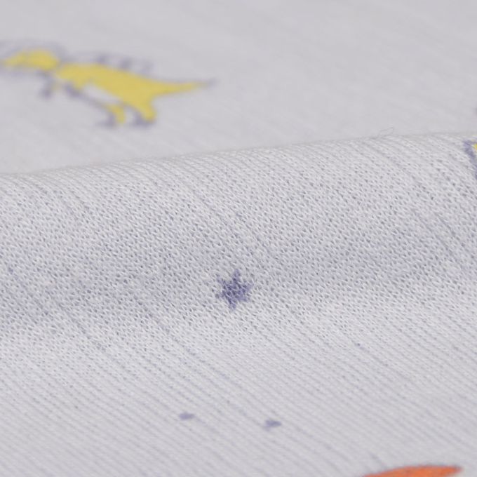 akachan honpo - 短袖家居服-恐龍火箭-淺藍色 (100cm)