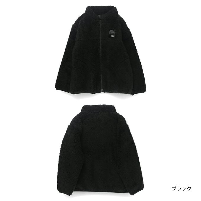 日本 BRANSHES - 泰迪熊絨毛保暖拉鍊外套-白x紫