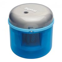 日本文具 SONIC - 自動停止乾電池式電動安全削鉛筆機-銀河灰藍