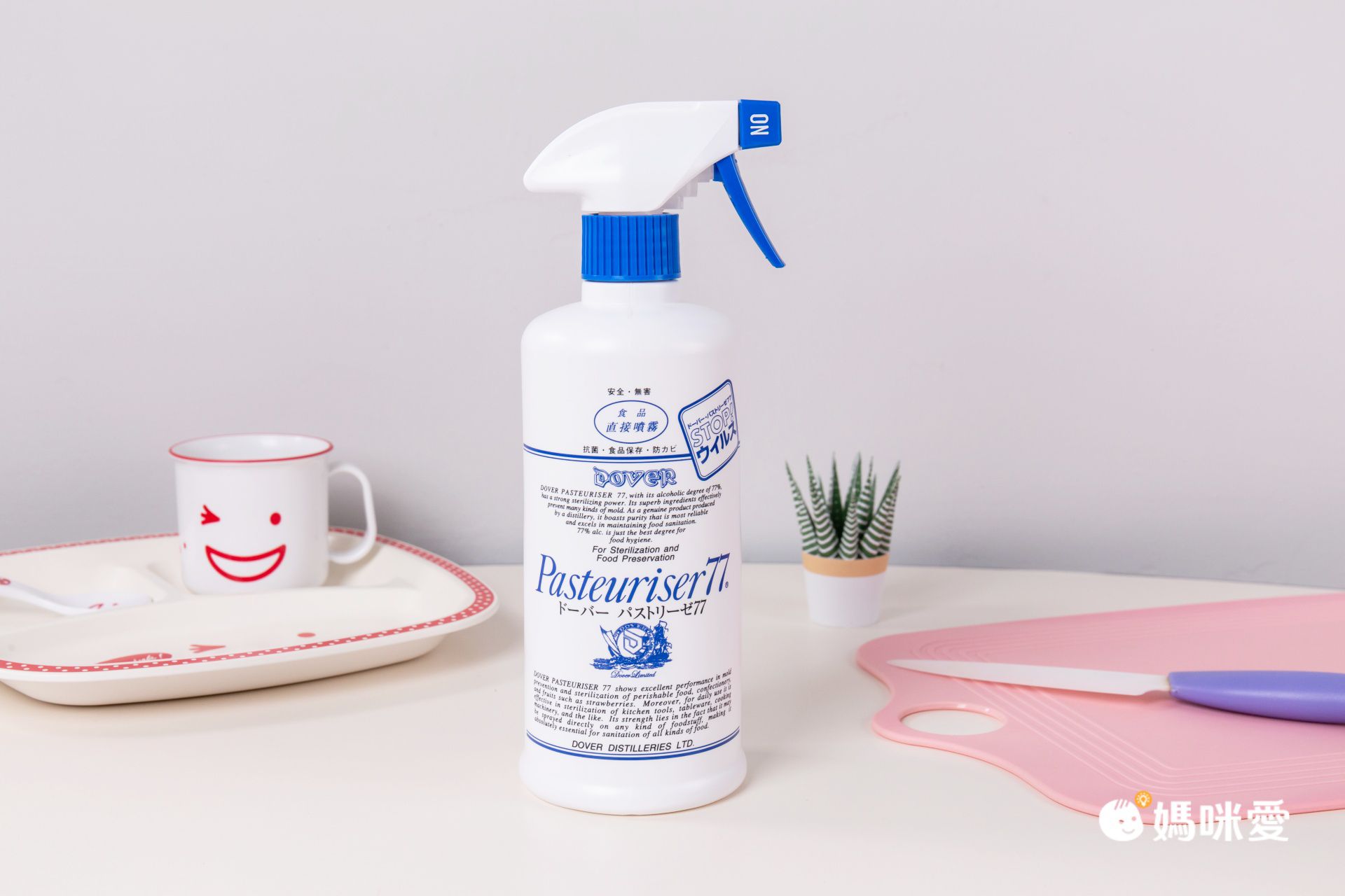 日本杜瓦 DOVER - 食品級 保潔多77/ Pasteuriser77 （抗菌77）-500ml*1(附噴頭)+1000ml*1(補充罐)