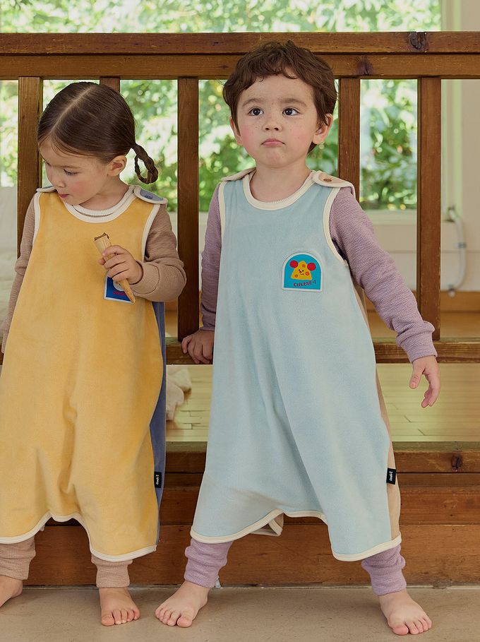 韓國 Cordi-i - 超細纖維絲絨保暖防踢被-CHEESE-薄荷藍X摩卡