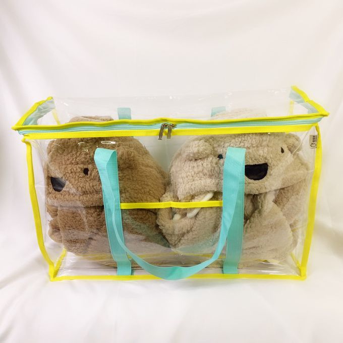 妞妞絲 - 透明棉被袋-草莓粉 (XL)