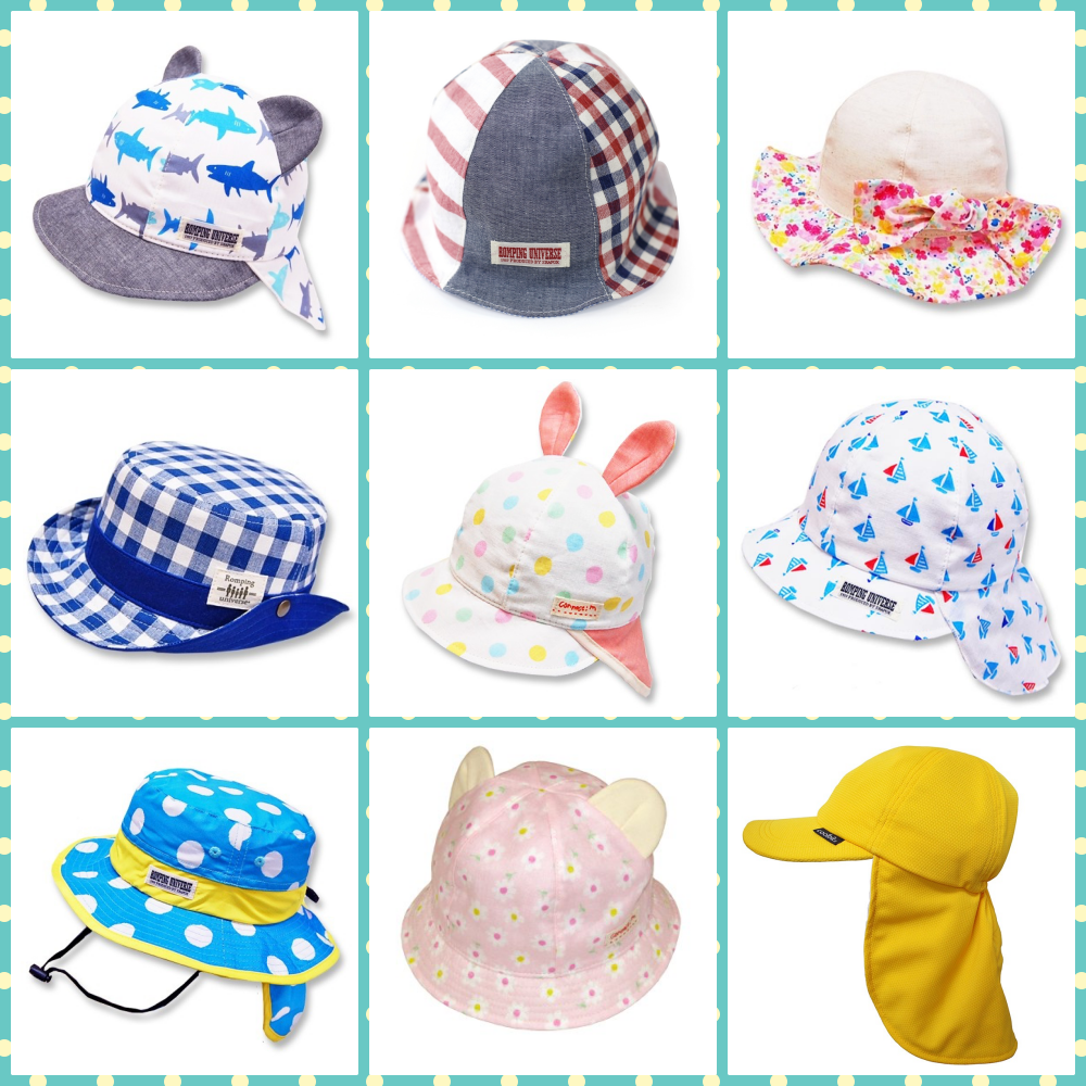 日本Connect M / Romping Universe 抗UV遮陽帽、兒童防曬帽