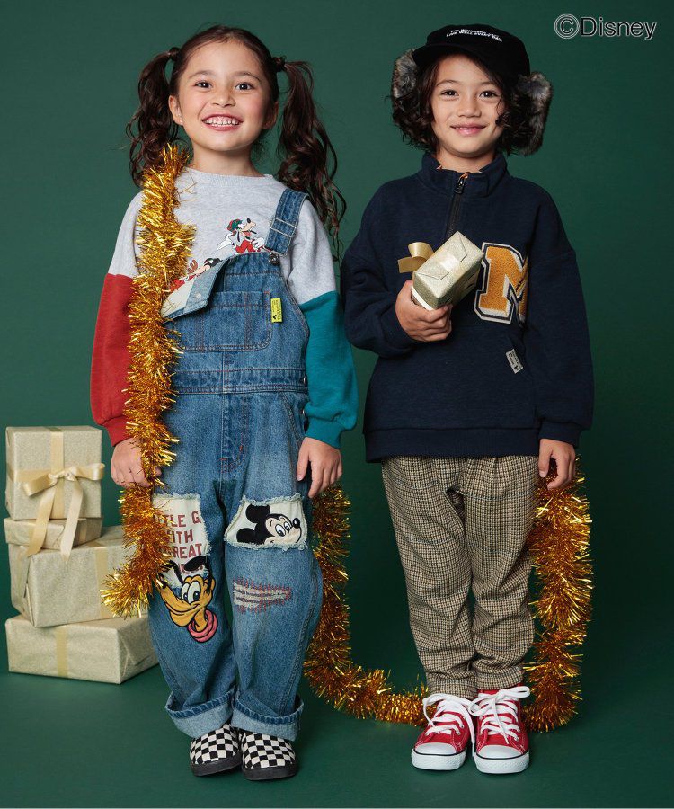 日本 BREEZE - 迪士尼限定 裏毛長袖上衣-米奇毛衣-紅