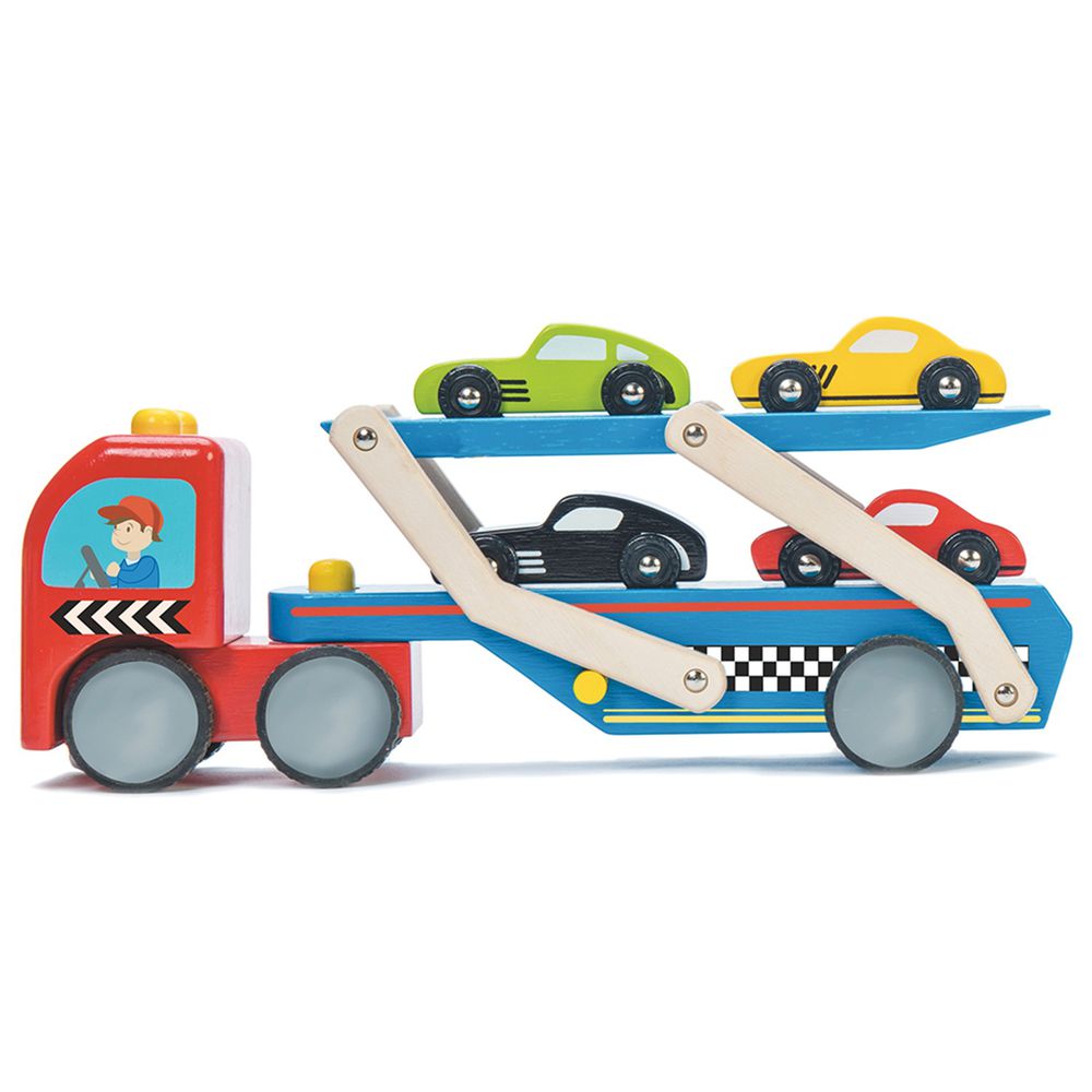 英國 Le Toy Van - 跑車運輸車玩具組