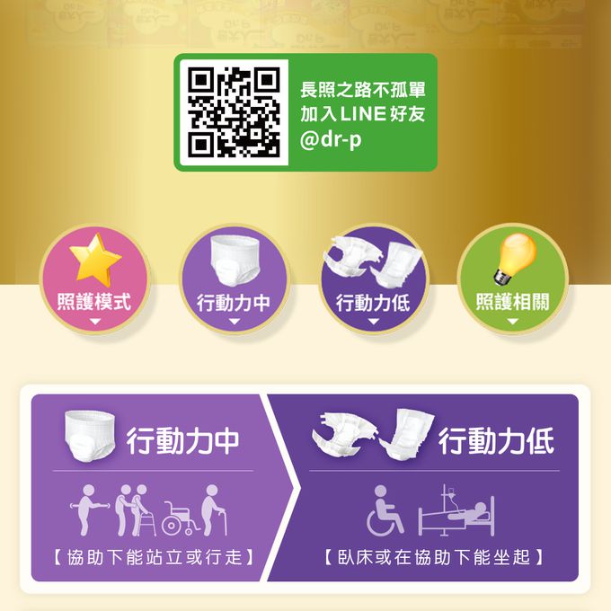 包大人 - 棉柔透氣 黏貼型成人紙尿褲/尿布(XXL 11片×6包/箱)