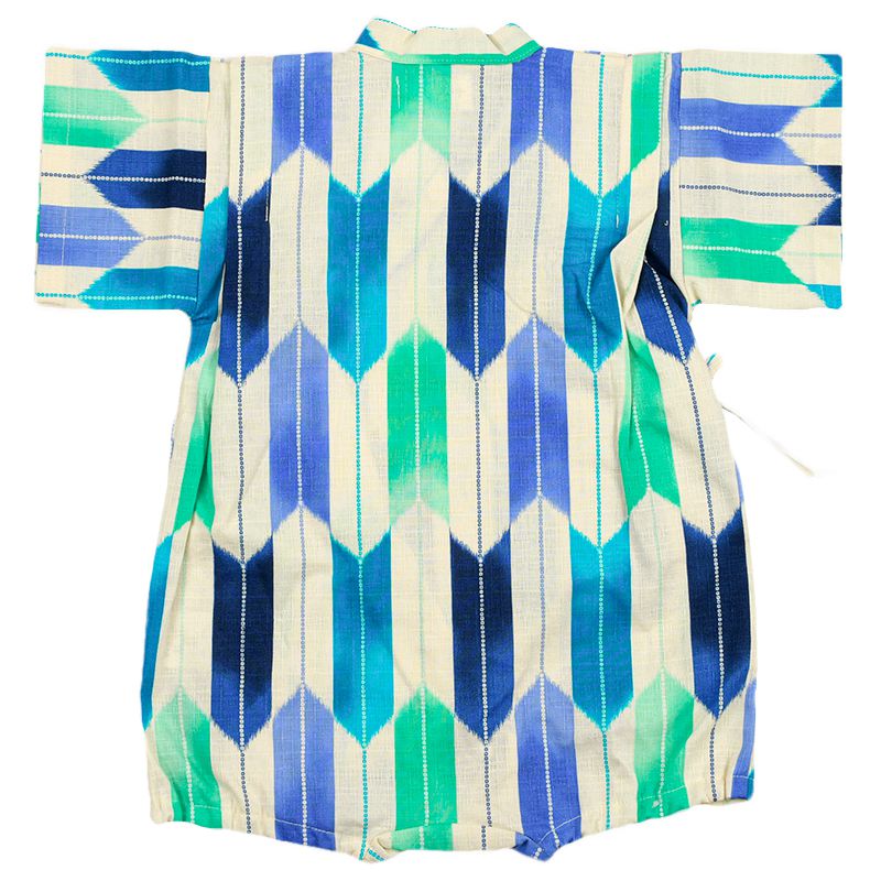 akachan honpo - 甚平包屁衣-箭羽紋-深藍色