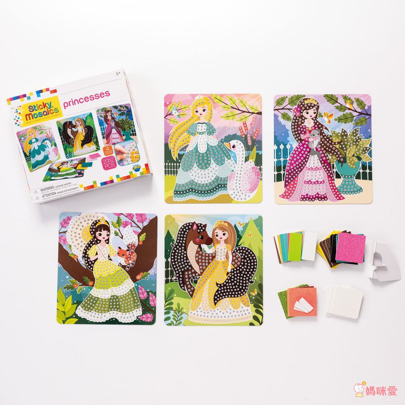 加拿大 Sticky Mosaics - 馬賽克拼貼-公主郊遊趣-2052 pcs