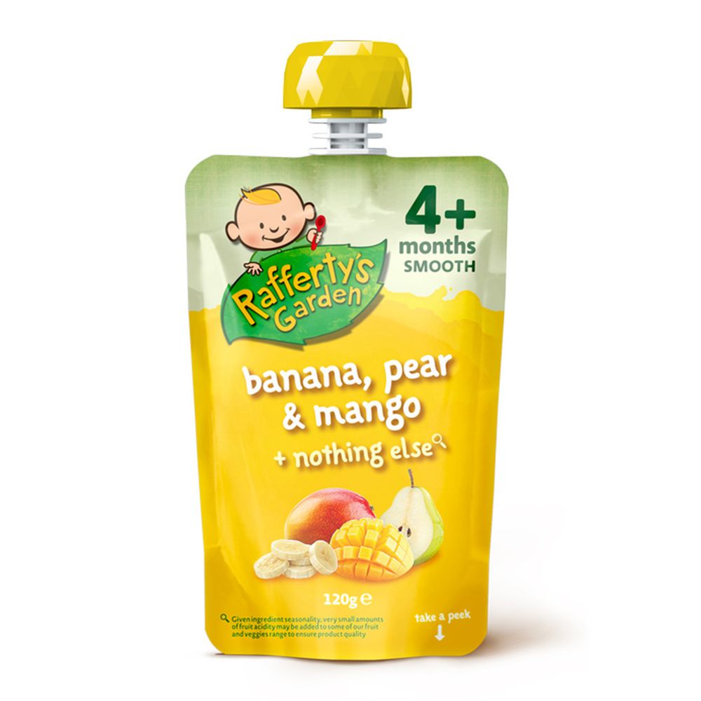 澳洲 Rafferty's Garden 芮芙迪 - 綜合果泥-西洋梨/芒果/香蕉-4個月以上寶寶適用