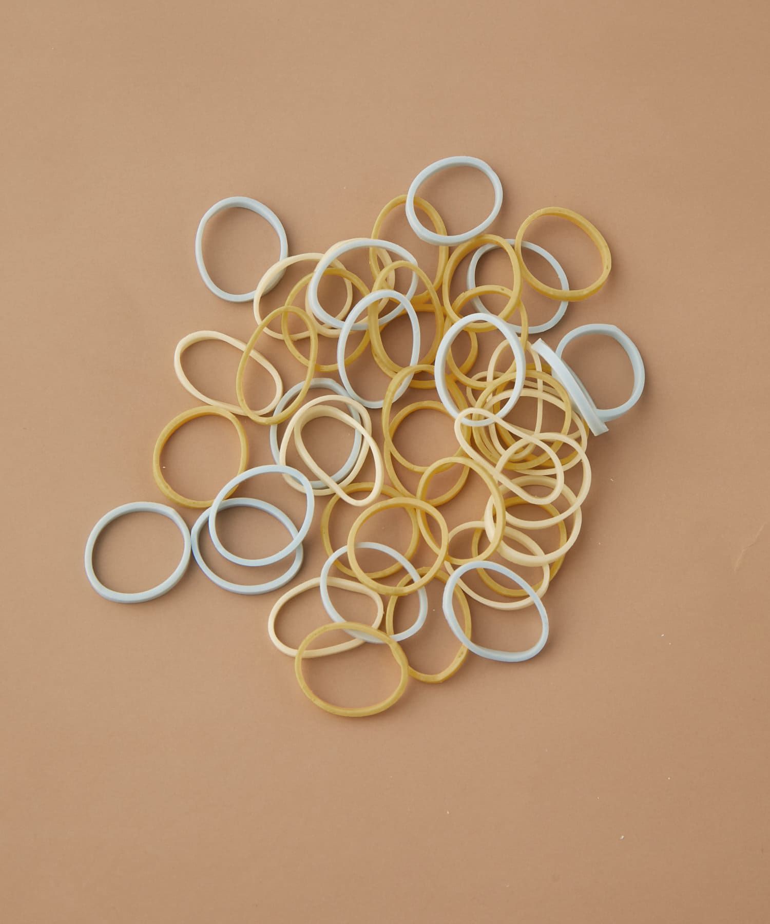 日本 Lattice - 兒童小圓髮夾+橡皮髮圈超值組-盒裝-粉橘色系