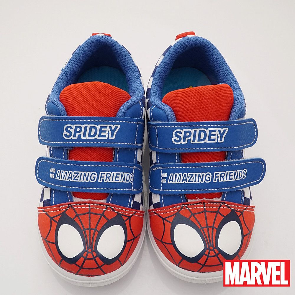 漫威MARVEL - 台灣製蜘蛛人休閒鞋(中小童段)-藍紅