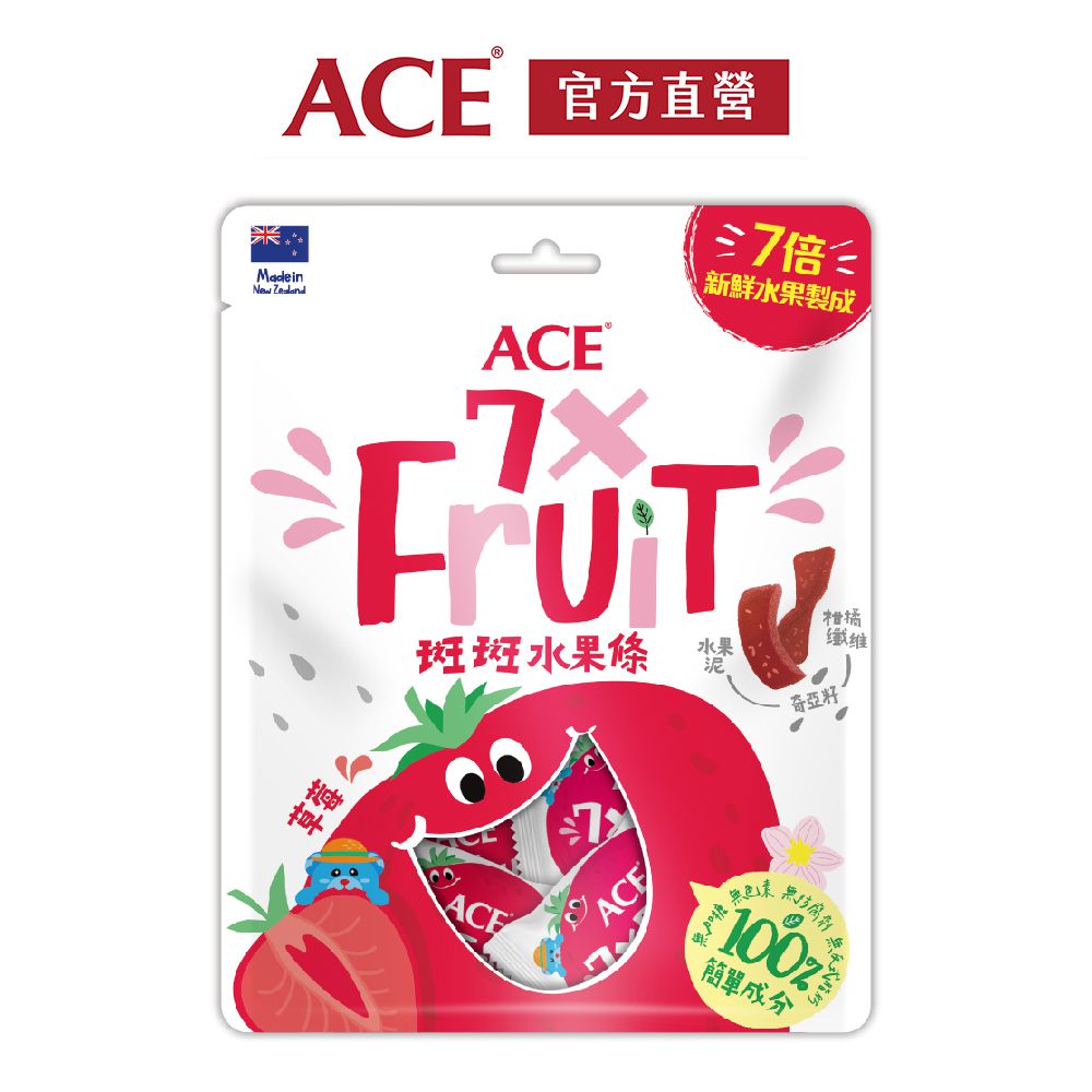 ACE斑斑水果條(草莓+奇亞籽)-90公克/袋