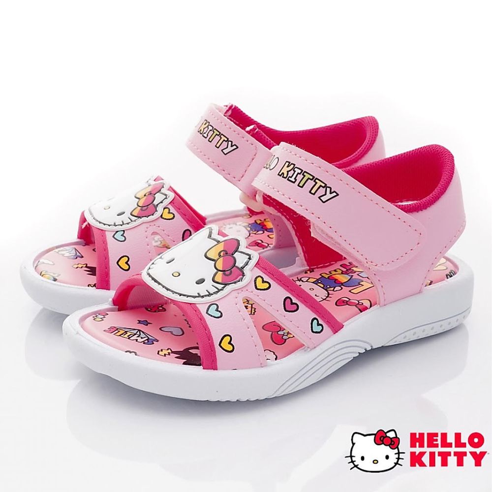 HELLO KITTY - 台灣製輕量涼鞋款（中大童段）-粉