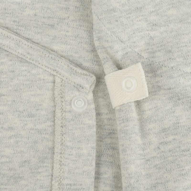 akachan honpo - 長袖舒適連身衣-灰色 (50~60cm)