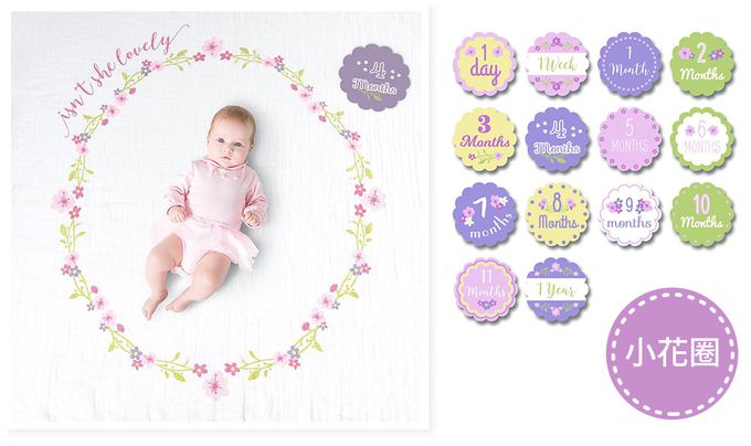 加拿大 lulujo - BABY'S FIRST YEAR 包巾卡片禮盒組-星星