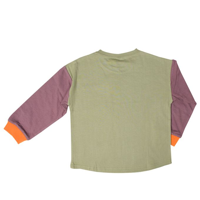 akachan honpo - T恤-平織口袋-軍綠色