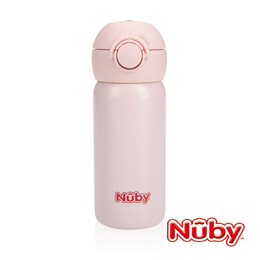 Nuby - 不銹鋼真空直飲杯-316不鏽鋼-文青粉 (300ml)