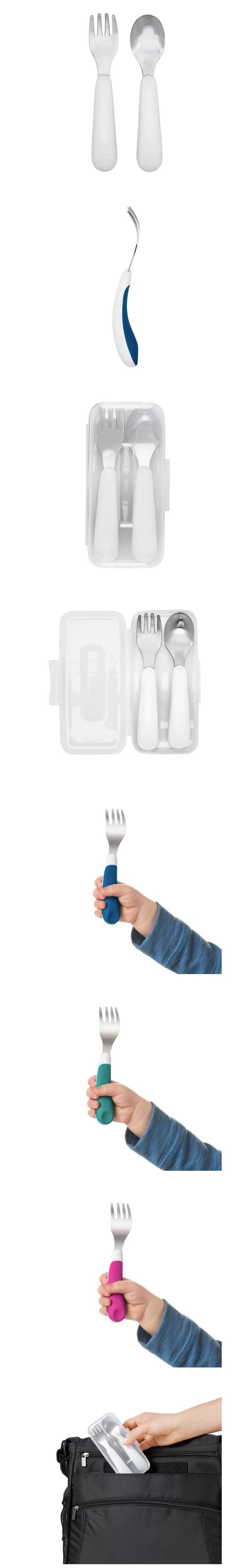 美國 OXO - 隨行叉匙組-靛藍綠-含外盒