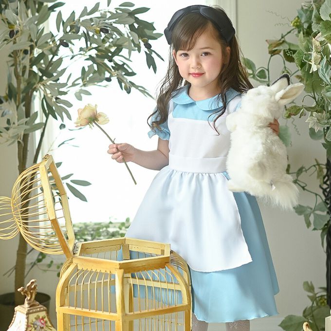 日本 Catherine Cottage - [萬聖節]經典愛麗絲少女短袖洋裝-寶石藍