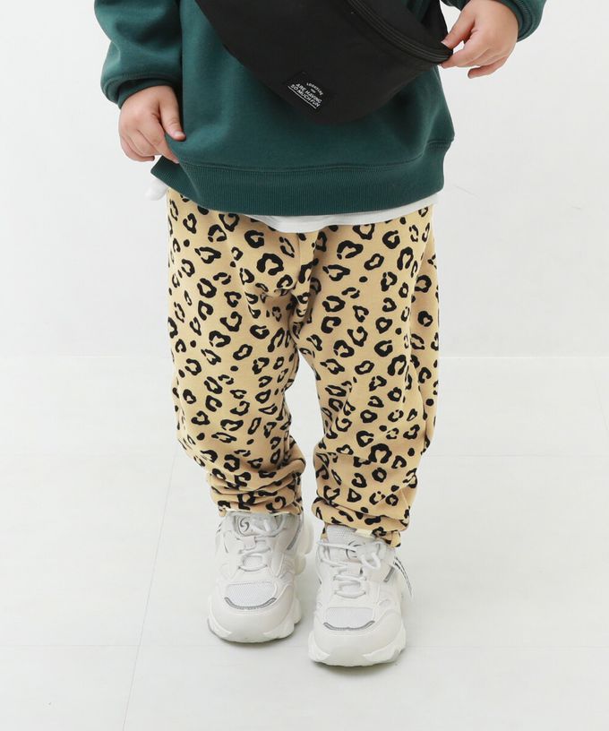 日本 devirock - RICH WARM 刷毛保暖哈倫寬鬆長褲-格子-深卡其