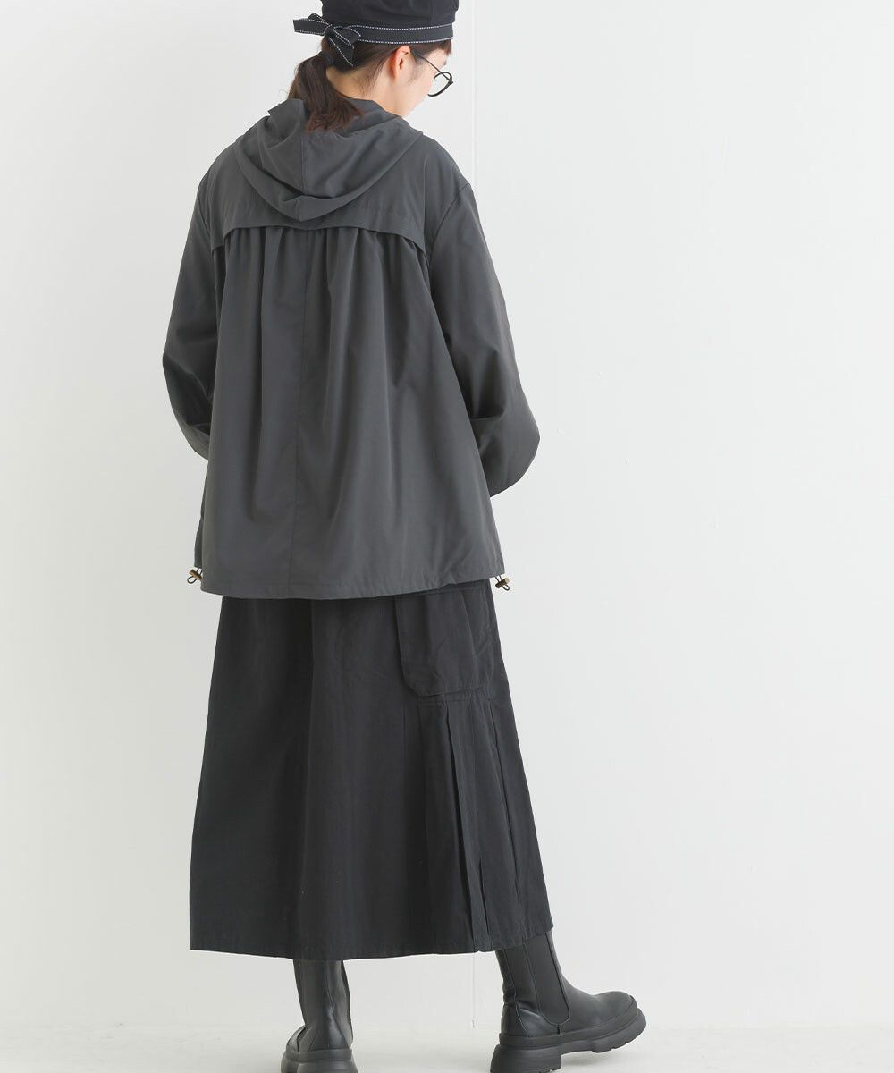 日本女裝代購 - 休閒風側口袋工裝裙-焦糖橘