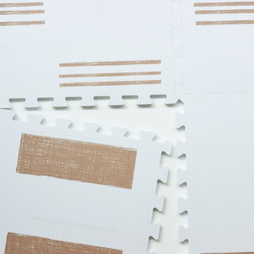 極光之美-北歐風系列巧拼-金棕色 (單片58*58cm)-六片入