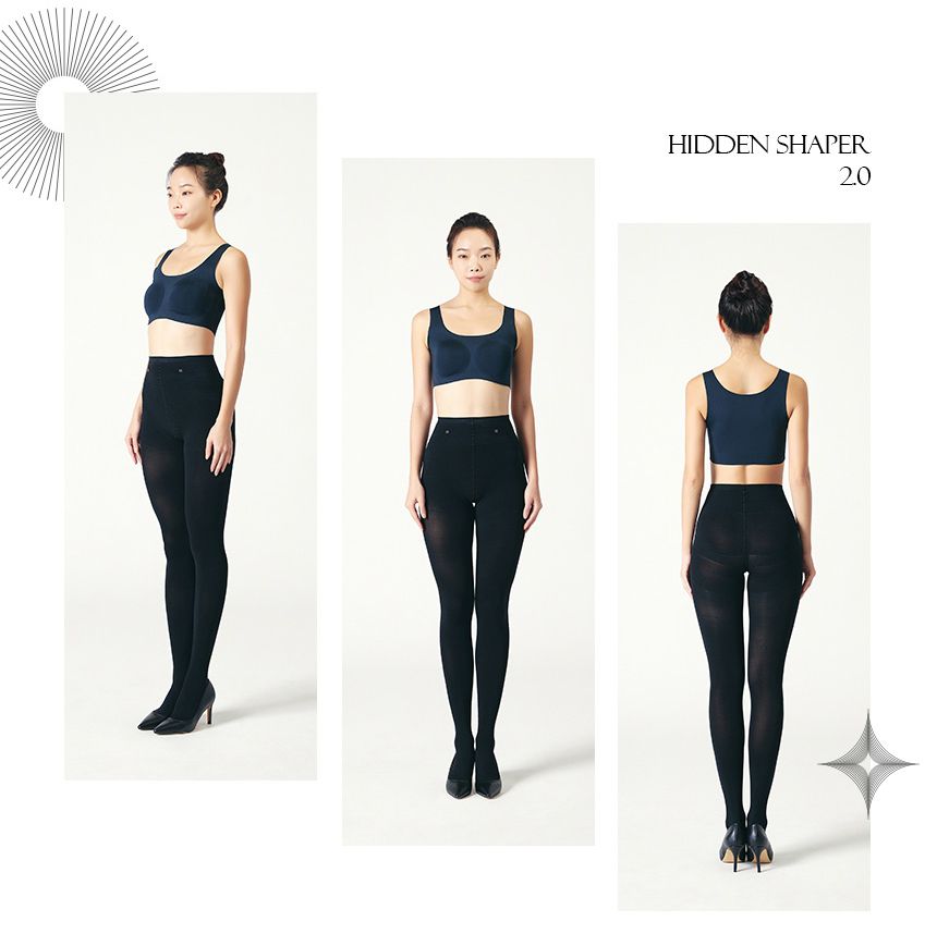 韓國 LOVLOY - 石墨烯彈力包覆機能美型瘦腿褲-高腰 (FREE)