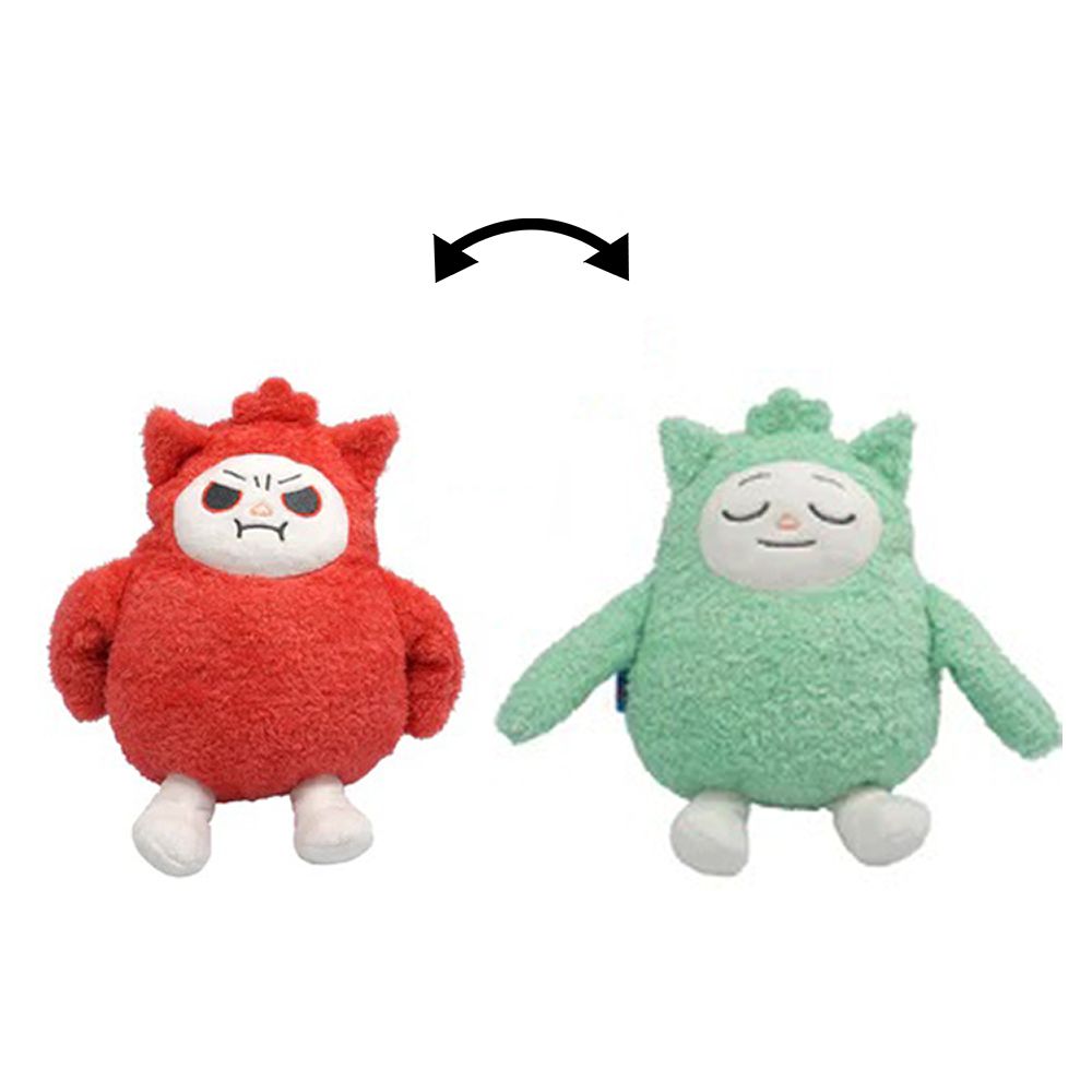 雙面設計「生氣和平靜」的Emomo娃娃