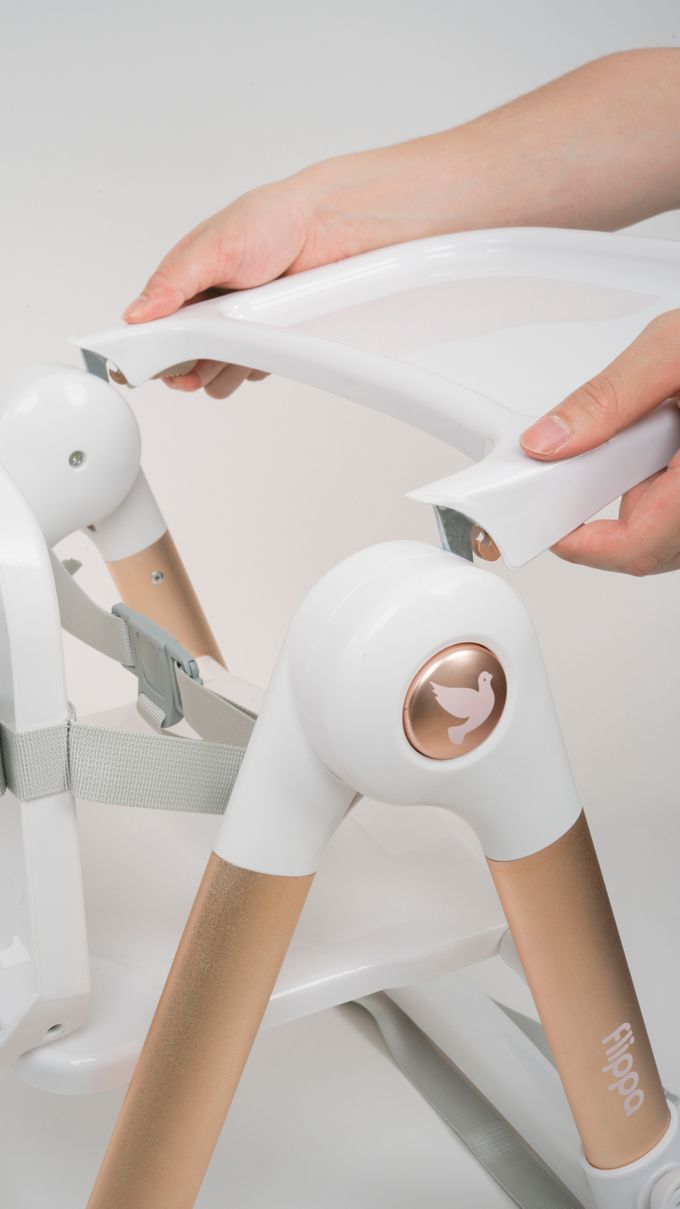 英國 Apramo - Flippa 旅行餐椅-白金-6-36M