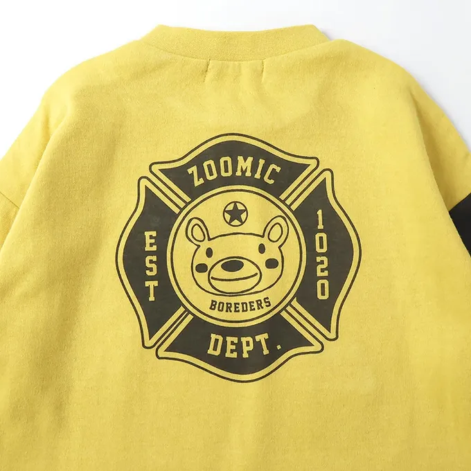 日本 ZOOLAND - 熊熊救援隊 立體翻翻長袖上衣-藍